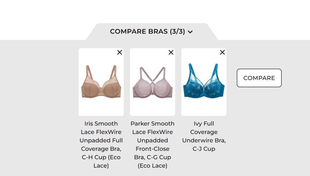 Compare bras by Understance